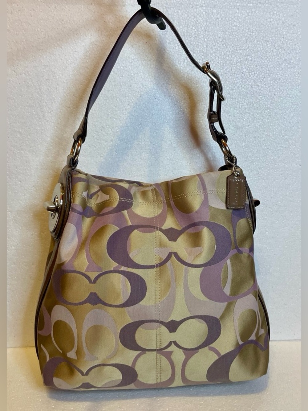 Coach Penlope Optic Signature Hobo Shoulder Bag